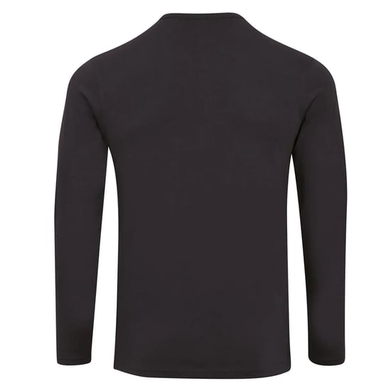 Premier Heren Long John met opgerolde mouwen T-Shirt (Zwart) - Image 2