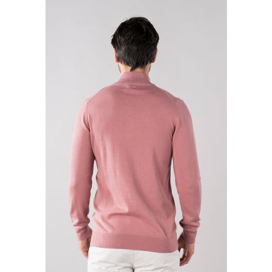 Presly & Sun Trui Lewis Zip Knitted Pullover Roze - Image 2