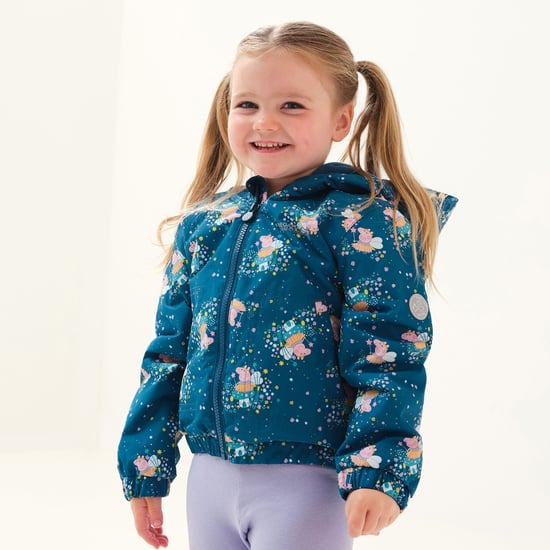 Regatta Kinderen Modderpoel Peppa Pig Fleece Gevoerde Jas (Gulfstream) - Image 5