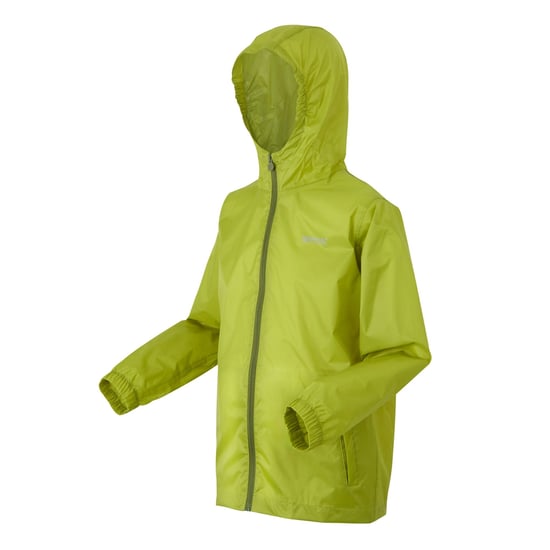 Regatta Groot Buitenshuis Kinderen/Kinderen Pakket It Jasje III Waterdichte Packaway Zwart (Grenoble groen) - Image 3