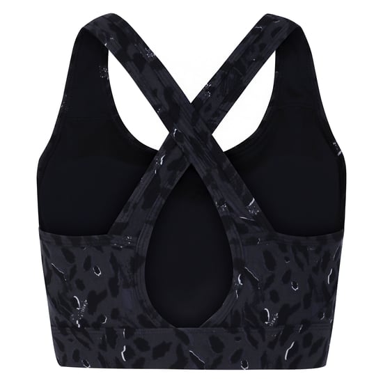 Dare 2B Dames/Dames Swift II Sportbeha met dierenprint (Zwart) - Image 2