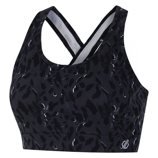 Dare 2B Dames/Dames Swift II Sportbeha met dierenprint (Zwart) - Image 3