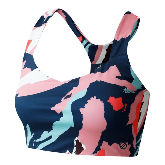 Dare 2B Dames/Dames Marble Swirl Sportbeha (Lichtroze/Wit/Navy) - Image 3