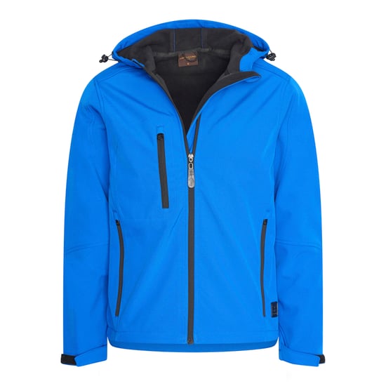 Cappuccino Italia Outdoorjas Softshell Hood Jacket Royal Blauw - Image 1