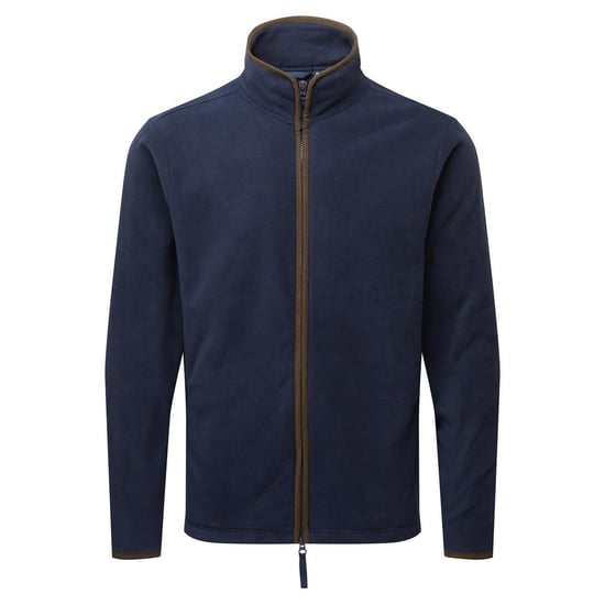 Premier Heren Artisan Fleece Jas (Marine / Bruin) - Image 1