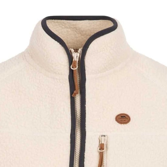 Trespass Dames/Dames Quake Leren Biezen Fleece Jas (Ghost) - Image 3