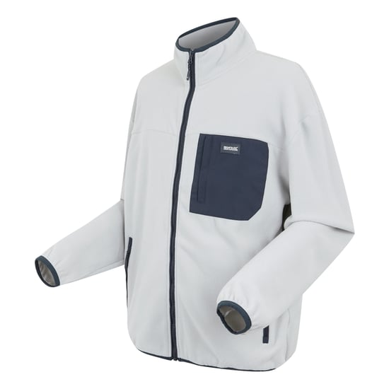 Regatta Heren Frankie Full Zip Fleecejack (Zilvergrijs/Navy) - Image 3