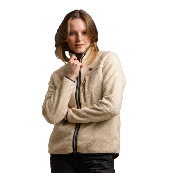 Trespass Dames/Dames Quake Leren Biezen Fleece Jas (Ghost) - Image 4