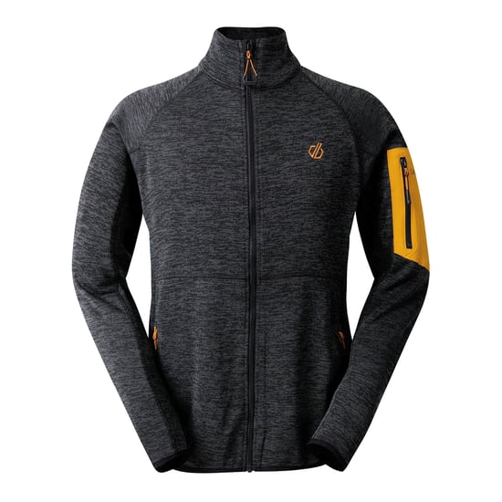 Dare 2B Heren Torrek Fleece Top (Zwart/Woestijnzon) - Image 1