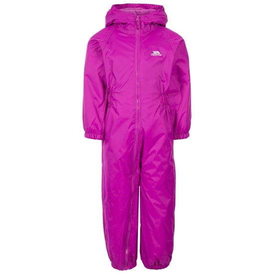 Trespass Kids Unisex Dripdrop Gewatteerd Waterdicht Regenpak (Paarse Orchidee) - Image 1