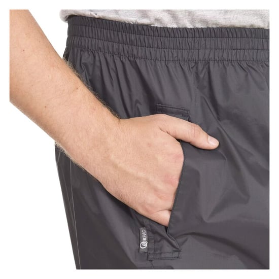 Trespass Volwassenen Unisex Qikpac Overtrousers/Bottoms (Vuursteen) - Image 3