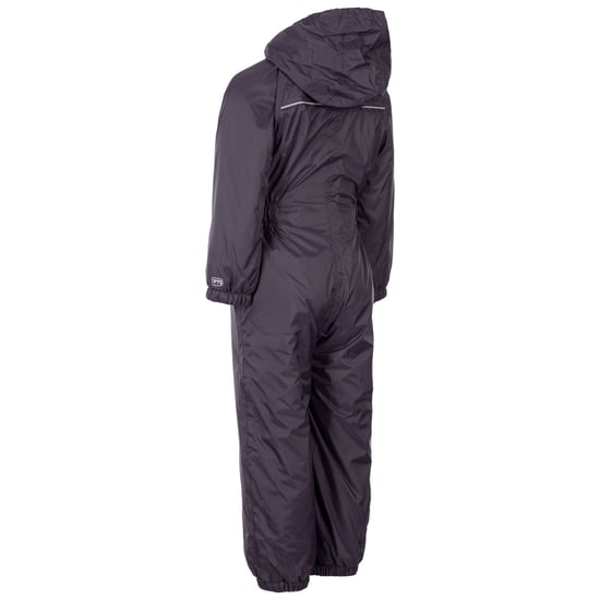 Trespass Kids Unisex Dripdrop Gewatteerd Waterdicht Regenpak (Donkergrijs) - Image 2