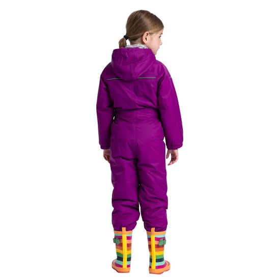 Trespass Kids Unisex Dripdrop Gewatteerd Waterdicht Regenpak (Paarse Orchidee) - Image 3