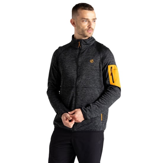 Dare 2B Heren Torrek Fleece Top (Zwart/Woestijnzon) - Image 4
