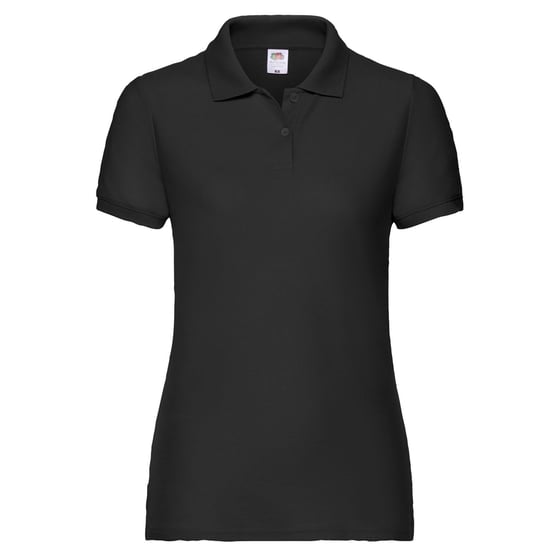 Fruit of the Loom Dames/dames Poloshirt (Zwart) - Image 1