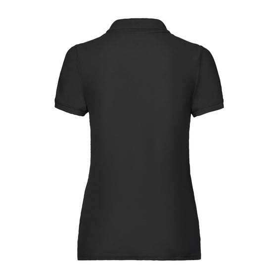 Fruit of the Loom Dames/dames Poloshirt (Zwart) - Image 2
