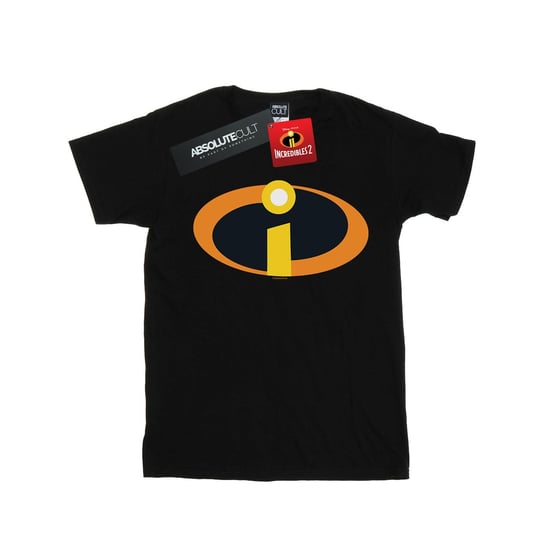 Disney Dames/Dames The Incredibles Costume Logo Cotton Boyfriend T-shirt (Zwart) - Image 1