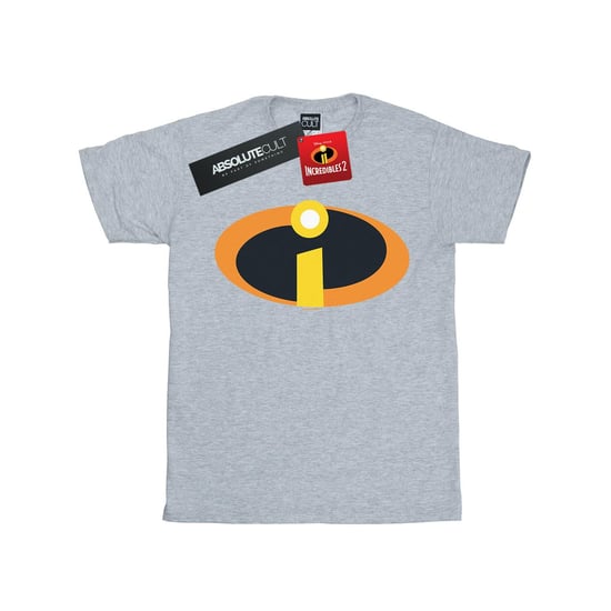 Disney Dames/Dames The Incredibles Costume Logo Cotton Boyfriend T-shirt (Sportgrijs) - Image 1