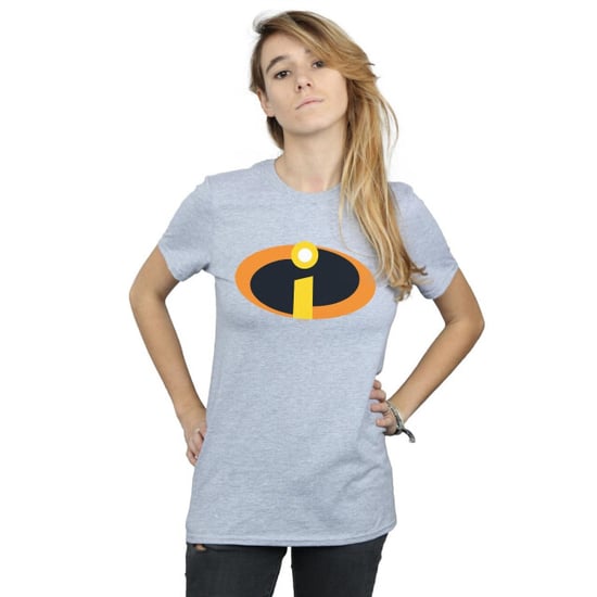 Disney Dames/Dames The Incredibles Costume Logo Cotton Boyfriend T-shirt (Sportgrijs) - Image 3