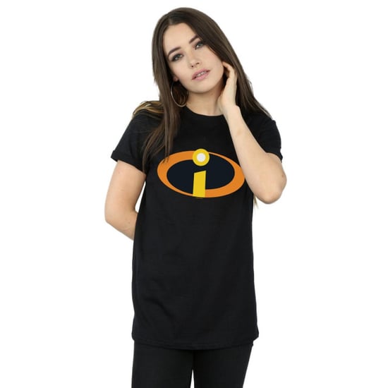 Disney Dames/Dames The Incredibles Costume Logo Cotton Boyfriend T-shirt (Zwart) - Image 3