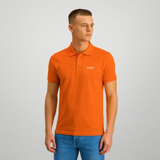 Ballin Est. 2013 Polo SS Basic Polo Oranje - Image 3