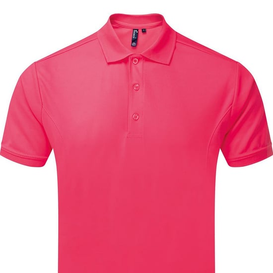 Premier Heren Coolchecker Poloshirt (Heet Roze) - Image 2