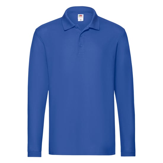 Fruit of the Loom Heren Premium poloshirt met lange mouwen (Koningsblauw) - Image 1