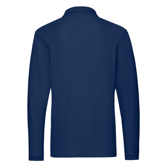 Fruit of the Loom Heren Premium poloshirt met lange mouwen (Marine) - Image 2