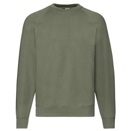 Fruit of the Loom Uniseks Klassiek Raglan Sweatshirt voor volwassenen (Klassieke Olijf) - Image 1
