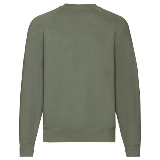Fruit of the Loom Uniseks Klassiek Raglan Sweatshirt voor volwassenen (Klassieke Olijf) - Image 2