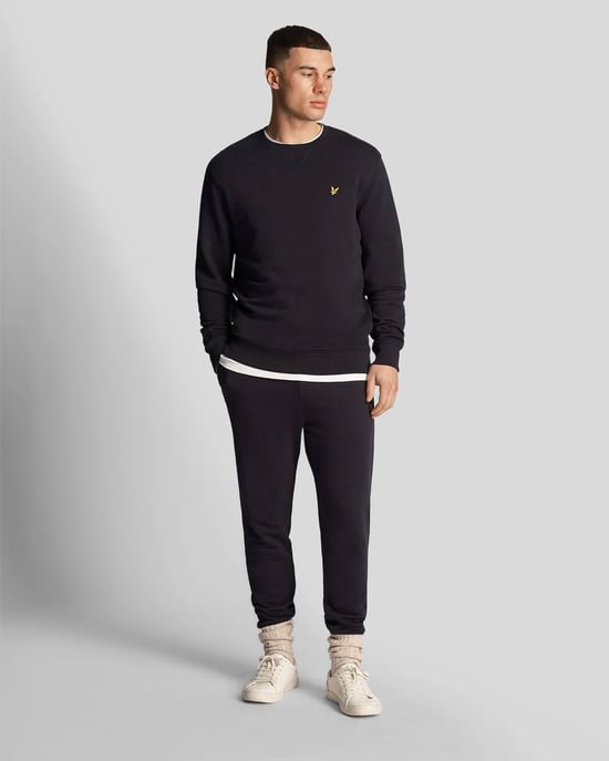 Donker marineblauw sweatshirt met Lyle & Scott-merk - Image 3