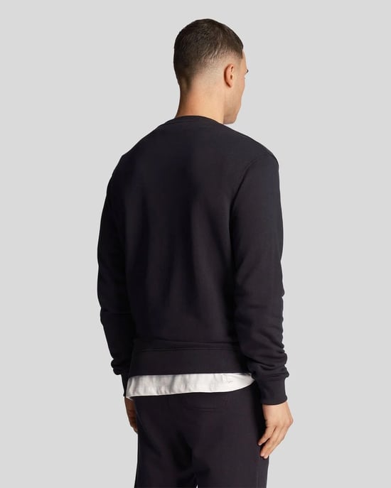 Donker marineblauw sweatshirt met Lyle & Scott-merk - Image 4