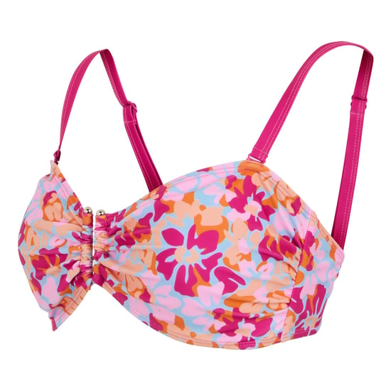 Regatta Dames/Dames Aceana III Bloemig Zomer Bikinitopje (Roze/Blauw/Oranje) - Image 3