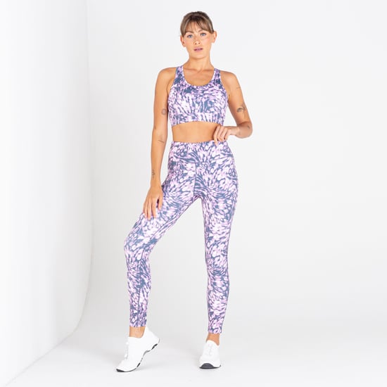 Dare 2B Dames/dames Mantra bedrukte gerecycleerde sportbeha (Stoffig lavendel) - Image 3