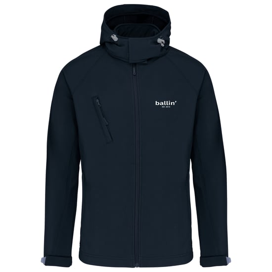 Ballin Est. 2013 Outdoorjas Softshell Hooded Jas Blauw - Image 1