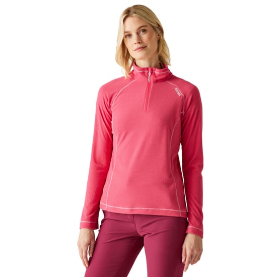 Regatta - Geweldige Outdoor Dames Montes Half Zip Fleece Top (Pop/Framboos Rimpeling) - Image 4