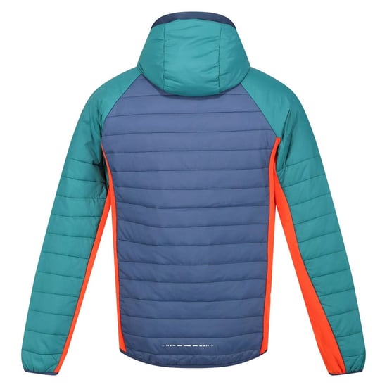 Regatta Heren Trutton Hooded Soft Shell Jacket (Admiraalblauw/Pacifisch groen) - Image 2