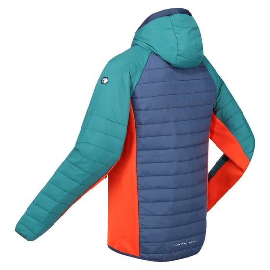 Regatta Heren Trutton Hooded Soft Shell Jacket (Admiraalblauw/Pacifisch groen) - Image 3