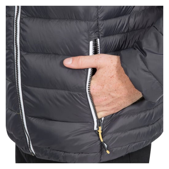 Trespass - Heren Whitman II Dons Jas (Donkergrijs/Burnt Oranje) - Image 2