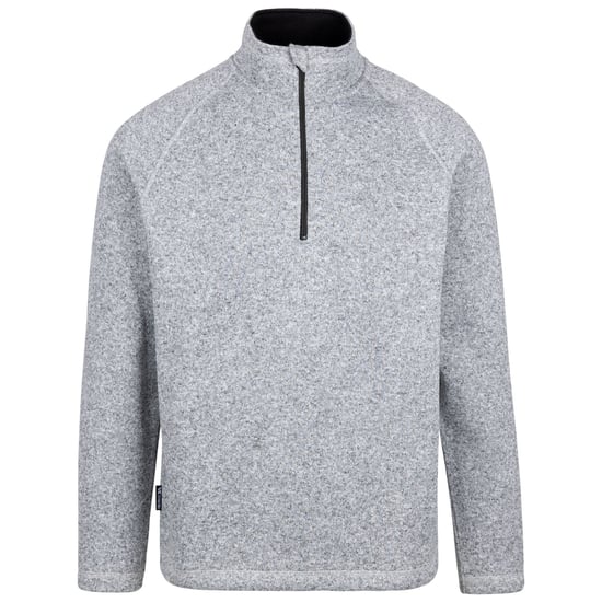 Trespass Heren Corsham Marl Half Zip Fleece Top (Grijs) - Image 1