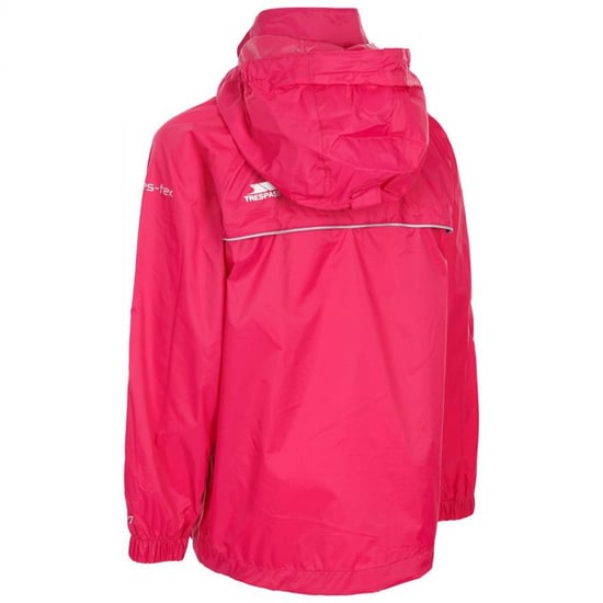 Trespass Kinderen/Kinderen Qikpac X Unisex Packaway Jacket (Cassis) - Image 2