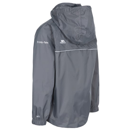 Trespass Kinderen/Kinderen Qikpac X Unisex Packaway Jacket (Vuursteen) - Image 2
