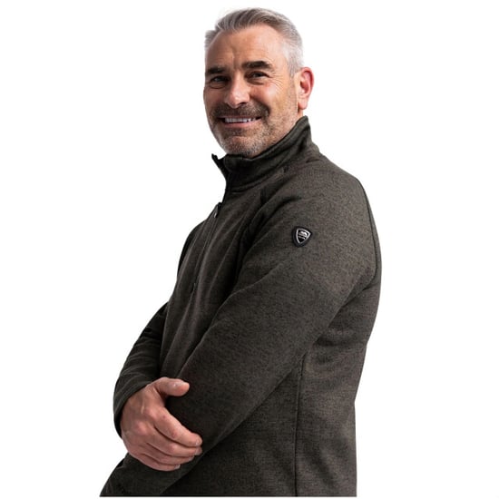 Trespass Heren Corsham Marl Half Zip Fleece Top (Donkere wijnstok) - Image 3