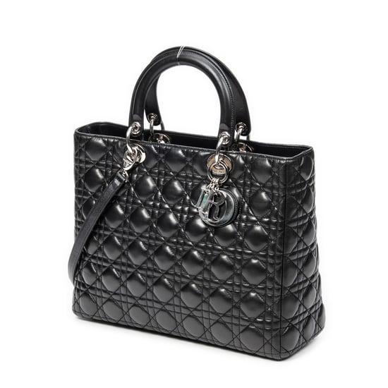 Large Lady Dior Zip Schoudertas - Image 2