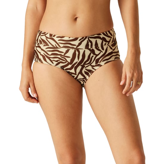 Regatta Dames/Dames Paloma Zwemshort met Zebraprint (Lichtbruin/ donkerbruin) - Image 1