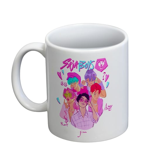 K-Pop Demon Hunters Grafische Saja Boys Mok (Wit) - Image 2