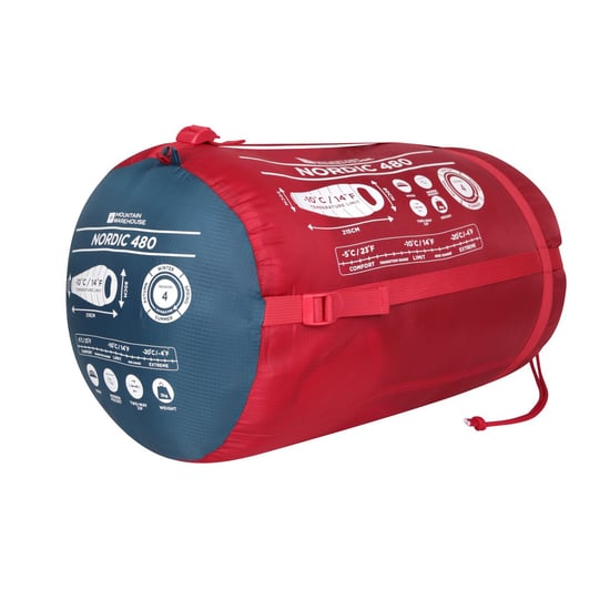Mountain Warehouse Nordic 480 Slaapzak (Rood) - Image 5