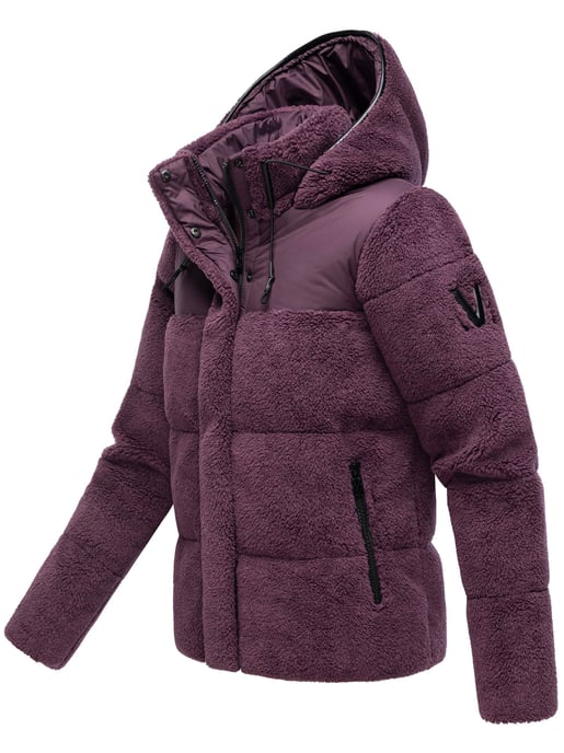 Marikoo dames teddy puffer jas met capuchon – model Kaguraa - Image 2