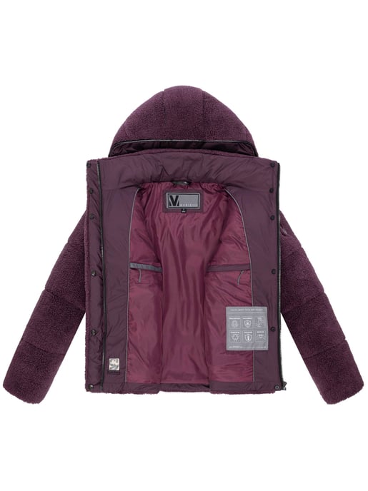 Marikoo dames teddy puffer jas met capuchon – model Kaguraa - Image 4
