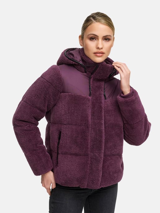 Marikoo dames teddy puffer jas met capuchon – model Kaguraa - Image 5